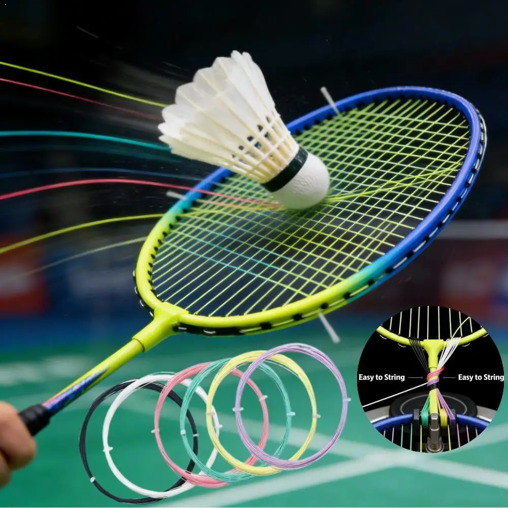 

1 катушка, 30 фунтов, профессиональная струна для бадминтонной ракетки, высокоэластичная нейлоновая леска для бадминтона