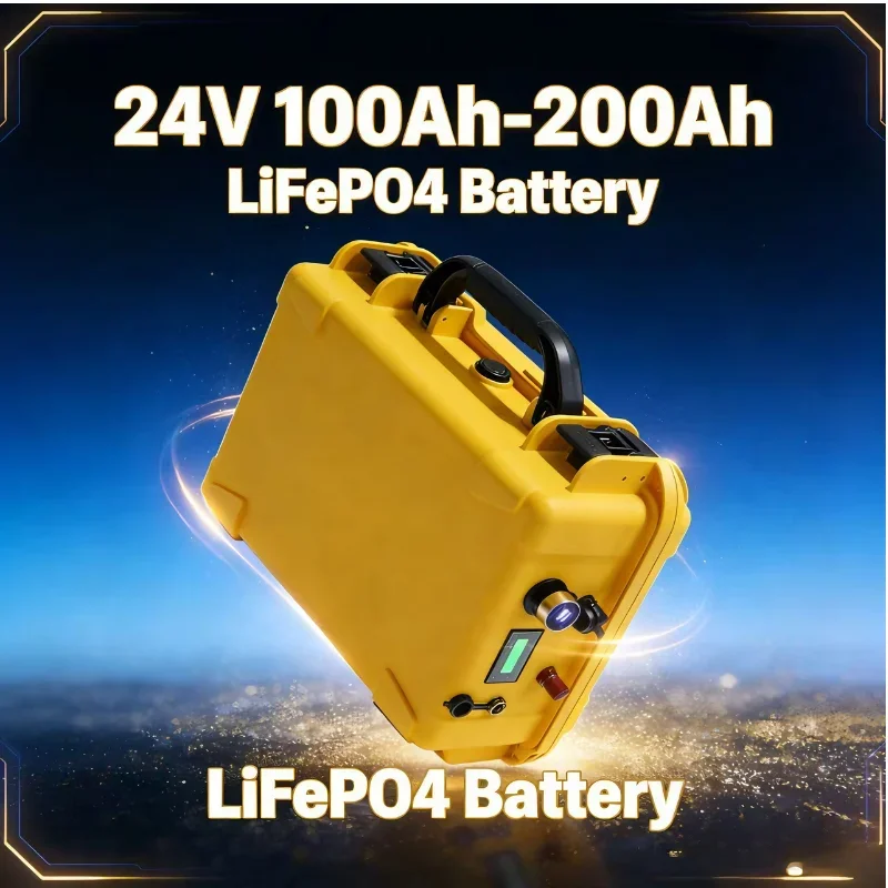 Tired of replacing lead-acid batteries every year? Our 24V 100-200Ah LiFePO4 battery with charger delivers 4000+ cycles – save