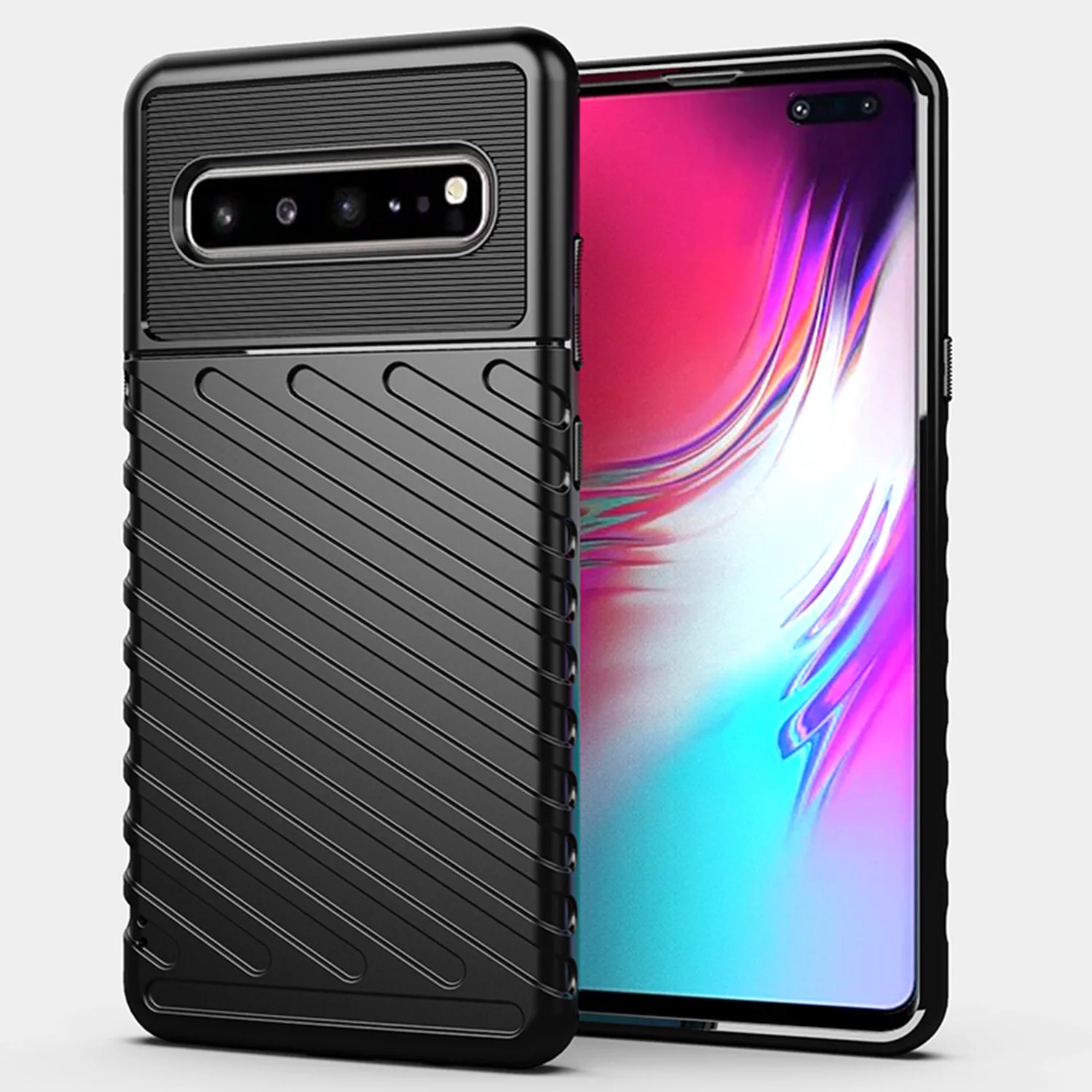 Luxury Silicone Cover For Galaxy S10 5G s10+ s10 lite Shockproof Thunder Cases for samsung s10 plus s10e galaxy s10 Matte Case