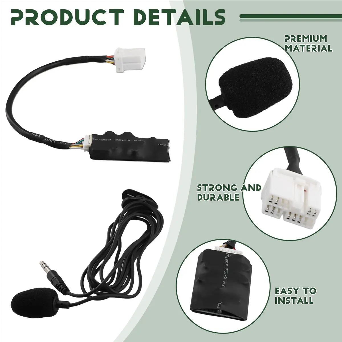 #24M (Black)12V Interface AUX Bluetooth Adapter for Honda Accord 2003-2011,Automotive Parts & Accessories