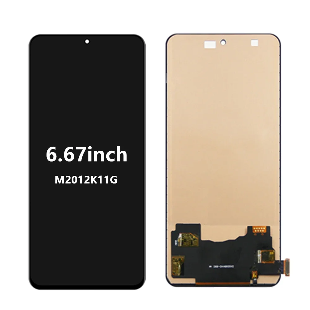 Touch Screen Digitizer Assembly Replacement for Xiaomi Mi 11i LCD Screen Replacement, M2012K11G, 6.67