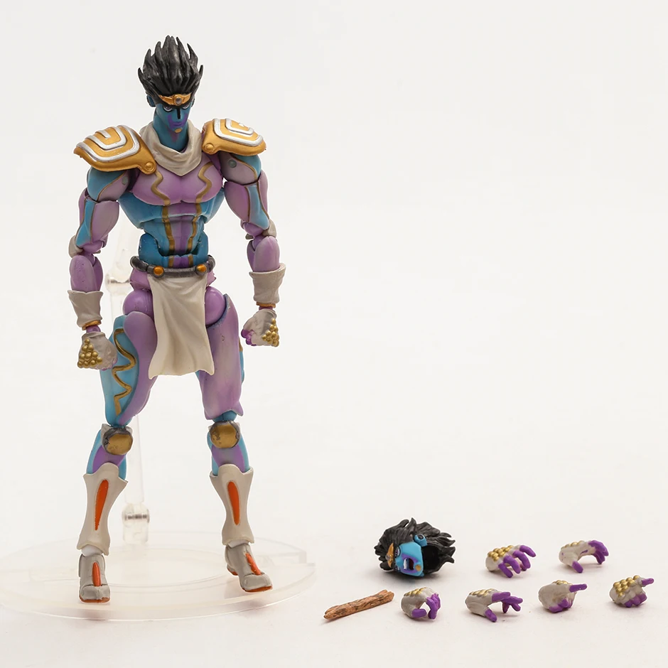 Jojos Bizarre Adventure Star Platinum Action Figure PVC Collection Model Toy Doll Brinquedos