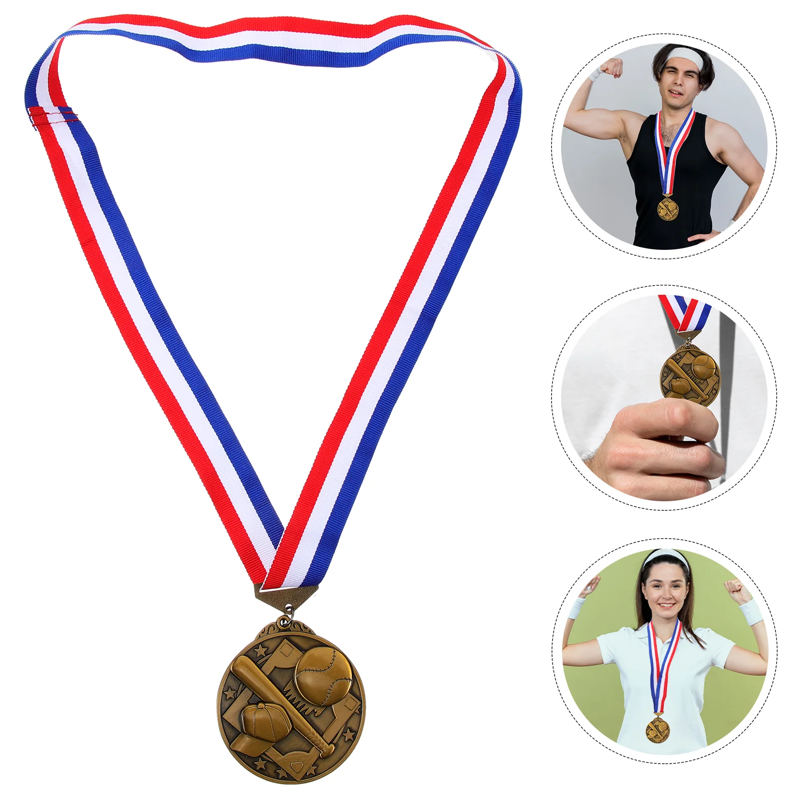 Baseball Medal Decorative Award Medals Listing Awards for Reward Zinc Alloy Adults Delicate Competition