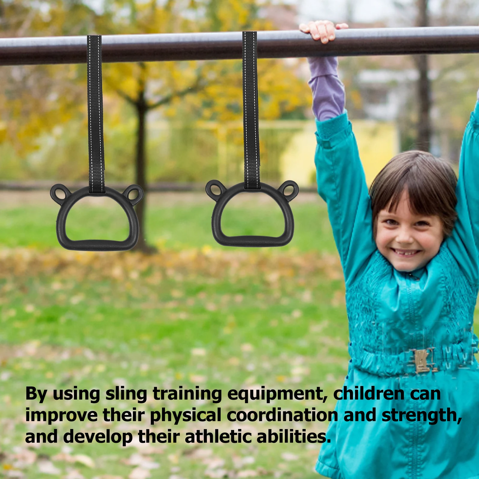 

Gymnastic 's Hanging Rings Equipment for Yoga Durable Fitness