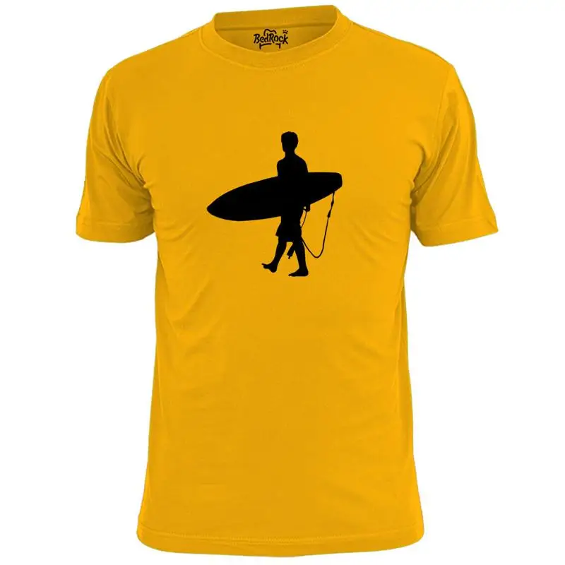 Camiseta con silueta de surf para hombre v2, tubo de limpieza, ondas, Surf, playa