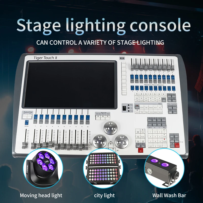 Professional Titan Mobile Tiger Touch Wing Control For Stage Dmx 512 Tiger Touch Light Console