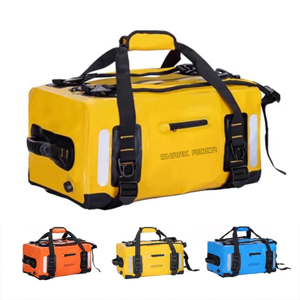40/90L Outdoor Motorcycle Fully Waterproof Rear Seat Bag Motorcycle Travel Bag Rack Bag Thickened Rider Equipment Backpack