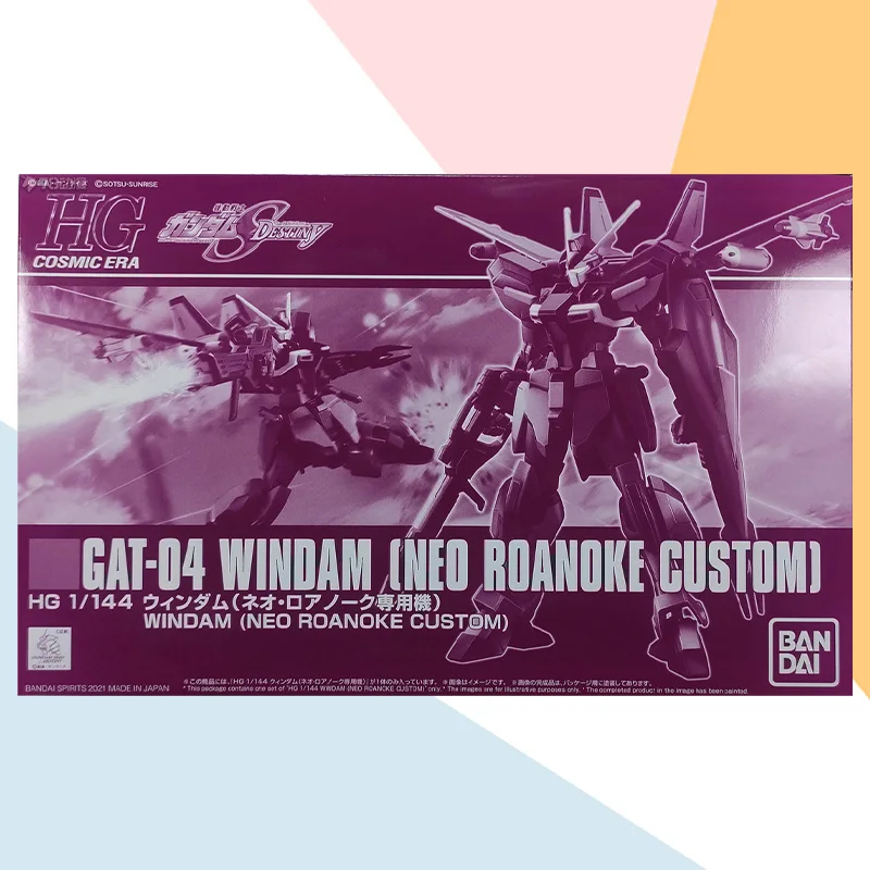 

Bandai Original HGUC 1/144 Mobile Suit GAT-04 WINDAM NEOROANOKE CUSTOM Aninm Action Assembly Figure PB Limited Model Toy