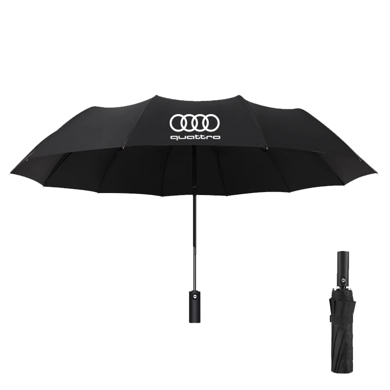 Car Led Light Automatic Folding Windproof Sunshade Umbrella For Audi Quattro A3 A4 A5 A6 A7 A8 TT Q3 Q4 Q5 Q6 Q7 Q8 S3 S4 S5 RS3