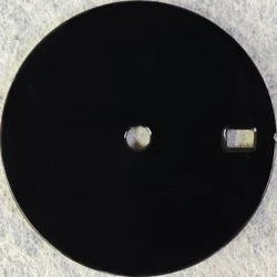NH35 Dial with 28.5mm Black Enamel Dial with a Smooth Surface Compatible with NH Series Movements High-Quality Sterile Dial