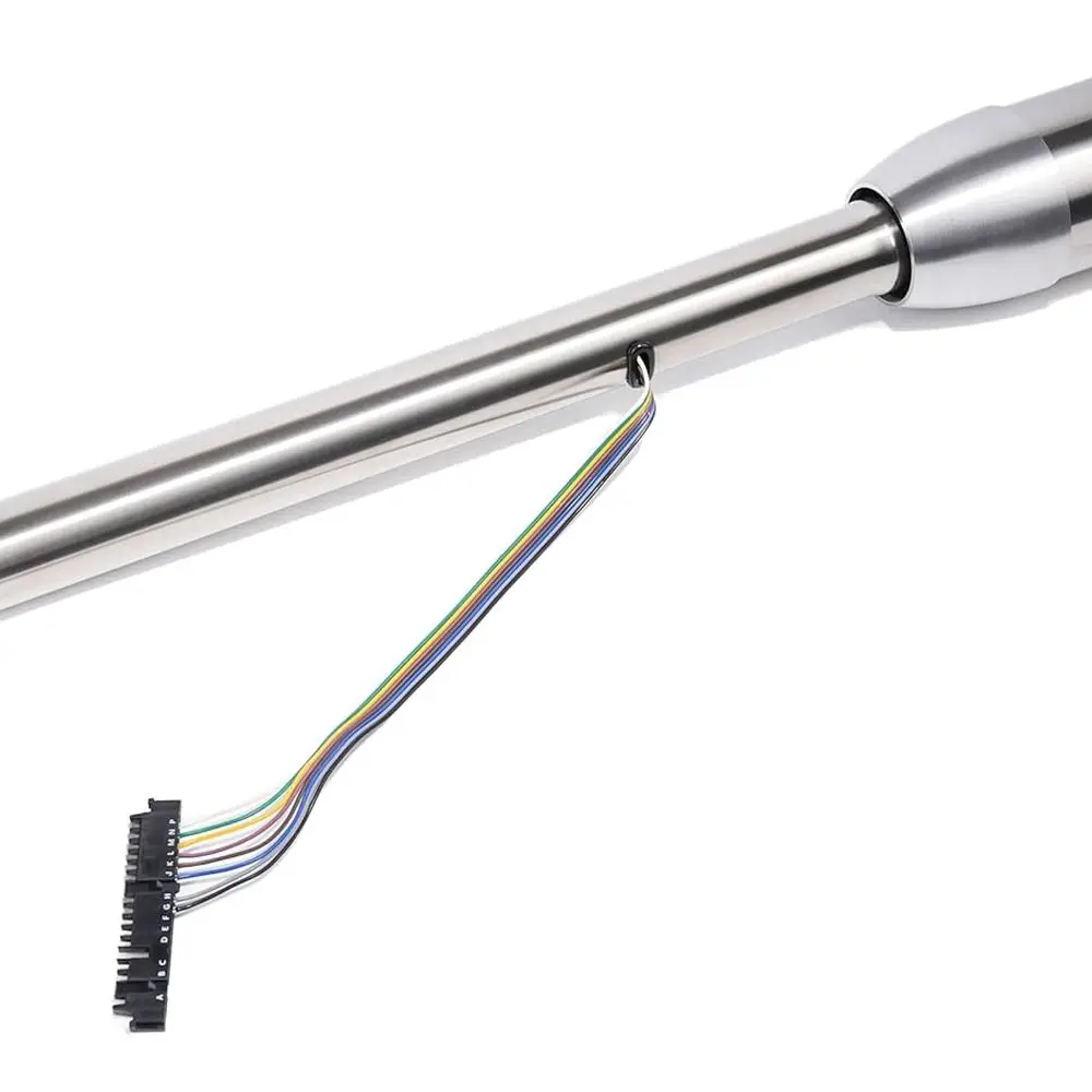 30" Polished Finished Tilt Manual Steering Column w/ 9 Hole Wheel Adapter No Key