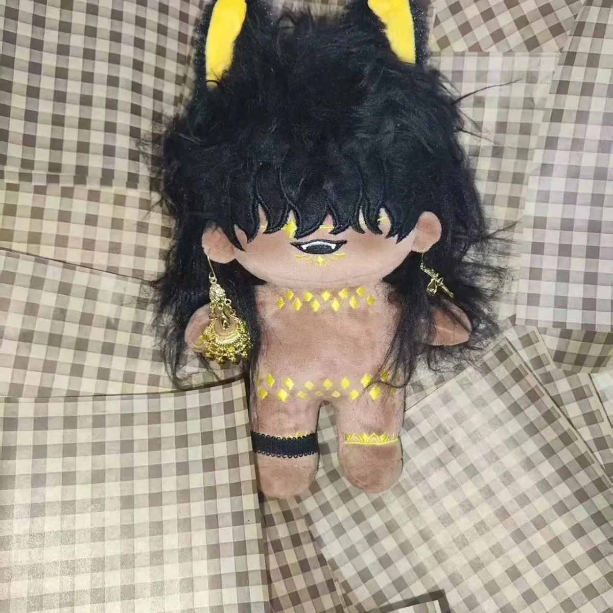 20cmのアニメ「スルタンのゲーム」のぬいぐるみ - スルタン属性の漫画風ぬいぐるみ人形、コスプレ、着せ替え、子供、大人、コレクターズアイテム、綿のギフト