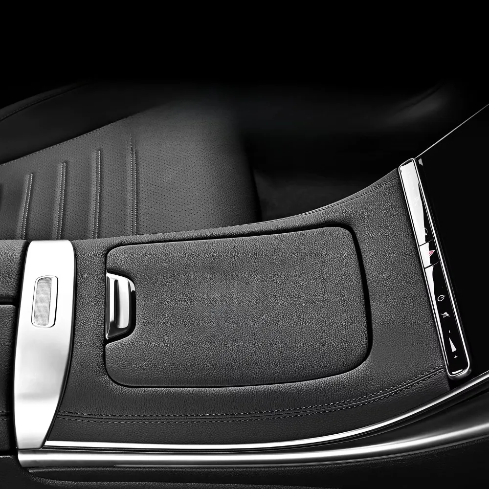 Para Merces Benz Clase C C260L GLC260L 300 2022-2025, Película Protectora  Cuero para Consola Central, Accesorios  Decorac