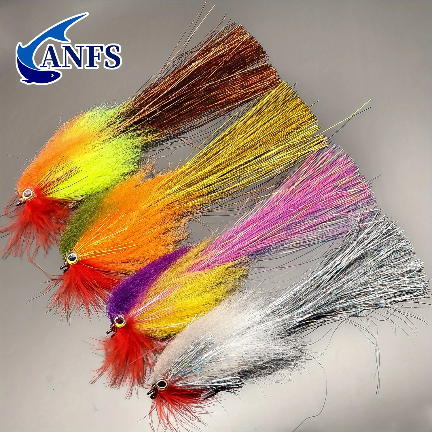 ANFS 1pc Big Gamer Steamer Flies -Fly Fishing Baits for Bass, Pike, Muskie & Trout