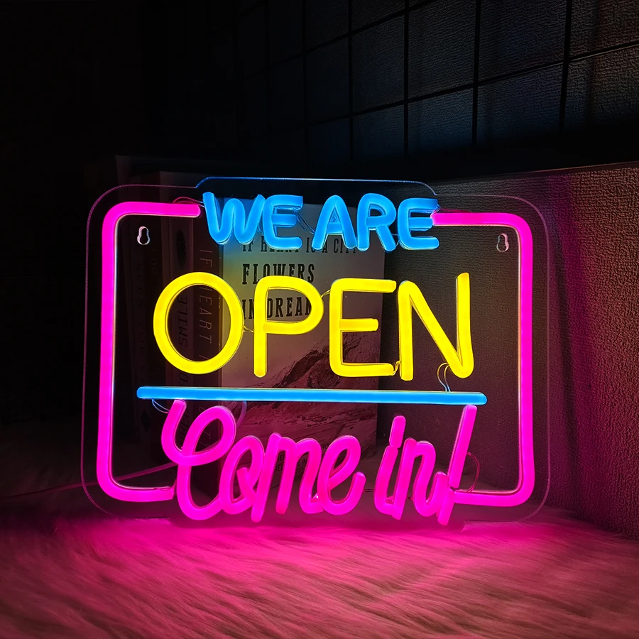 

We Are Open Come In Neon Signs, Wall Business Lights, Usb Powered, Used For Art Decor In Shops, High-End Clubs, Hotels And Bars.