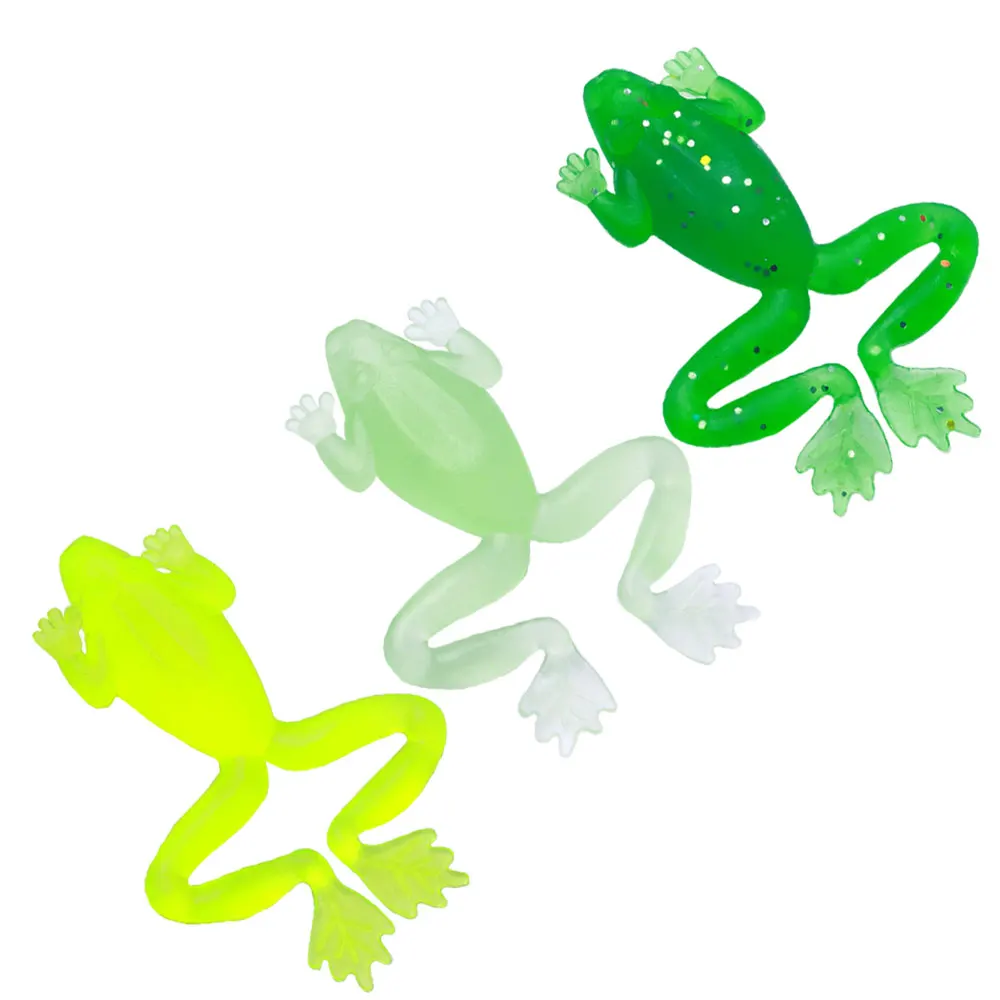 5 pz Wobbler Soft Frog esche occhi 3D Silicone artificiale rana esca per pesce gatto persico Bass luccio attrezzatura da pesca