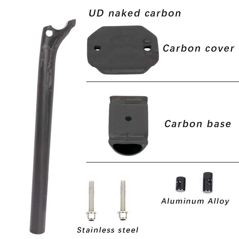 elitaone Offset 20 mm MTB/Rennrad-Sattelstütze 27,2/30,9/31,6 mm Carbon-Sattelstütze UD Bare Carbon