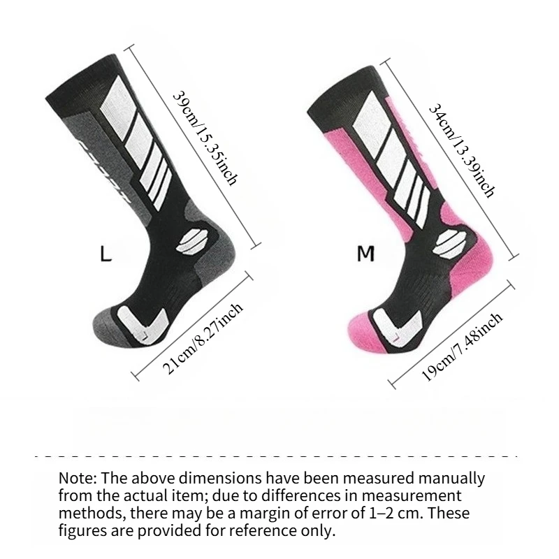 Thermal Ski Socks Women Men Thick Long Snowboard Socks Breathable Winter Sports Compression Socks Footwear