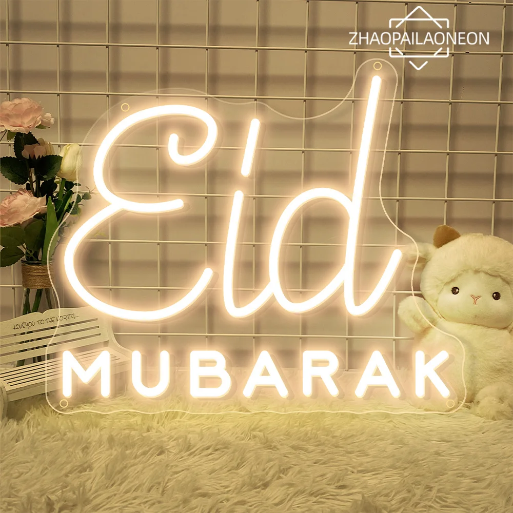 

Neon Sign Eid Mubarak Neon Led Sign Ramadan Room Decoration Bedroom Neon Light Wall Art Decor Led Lamp Living Room Home Light