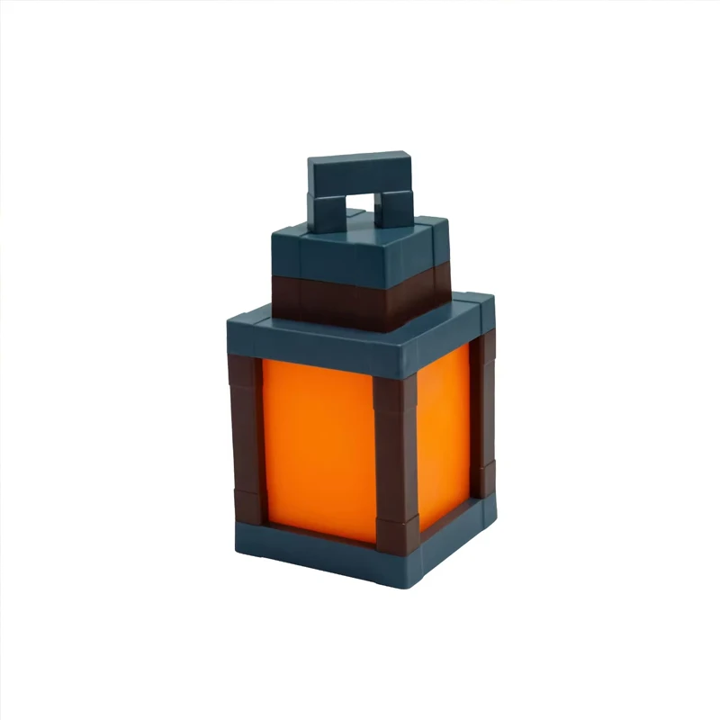 Pixel-Stil Nachtlicht Tragbare Laterne Tischdekoration 16 Farben RGB Fernbedienung DIY Innendekoration Atmosphärenlicht