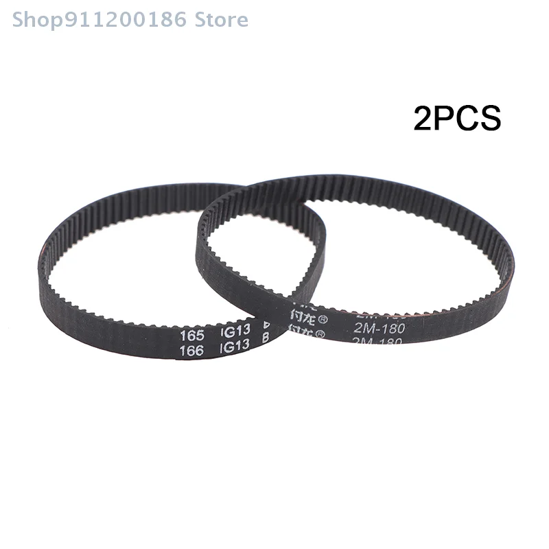 2 Pcs Timing Drive Belt 2GT/2M Perimeter 140/142/150/160/180mm Width 6mm Synchronous Conveyor Spare Part For Vaccum Cleaner