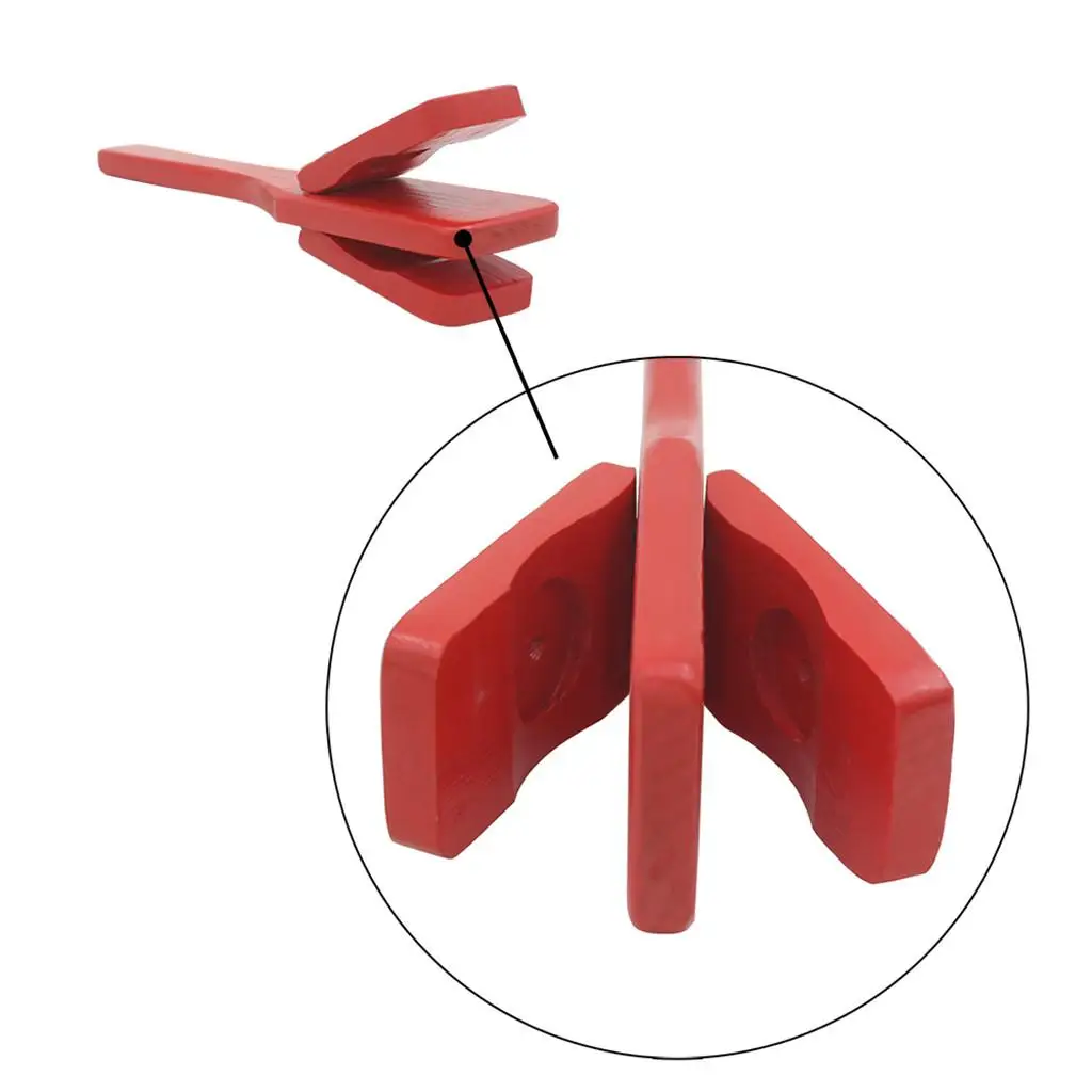 Wooden Toys Castanet Handle Percussion Instrument Rhythm Music Toy for Children Coordination