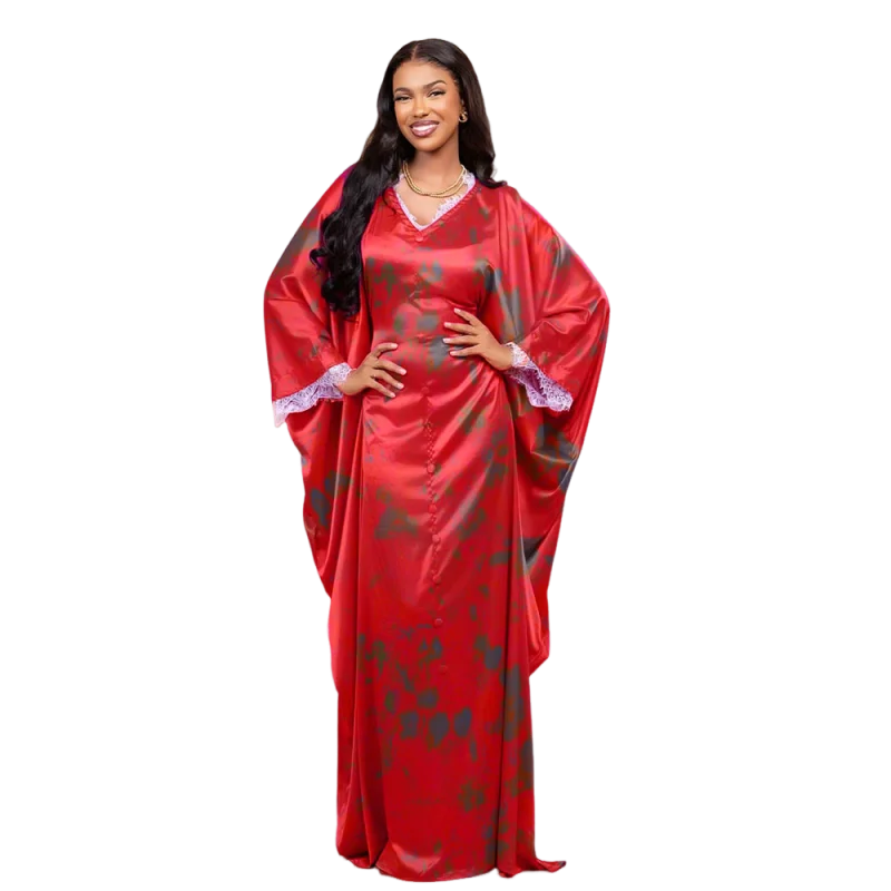 

Essential for Ramadan [Exclusive to African Carnival] Hand-printed Four Seasons Celebration Dance Party Adult Dinner Robe