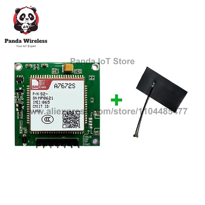 SIMcom A7672S-LASE 4G CAT1 Core Board A7672S-LASE Development Board TTL Serial Port,support Data+voice 1pcs