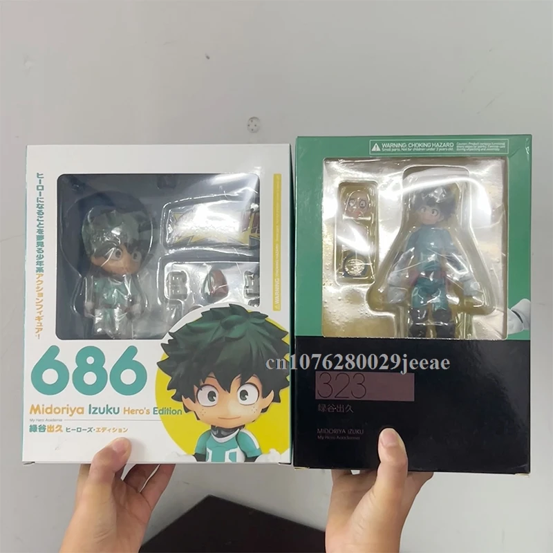

Фигурка My Hero Academia Anime 686 Midoriya Izuku Bakugou Katsuki Figma 323 No Hero, модель Q, версия, игрушки, подарки на день рождения