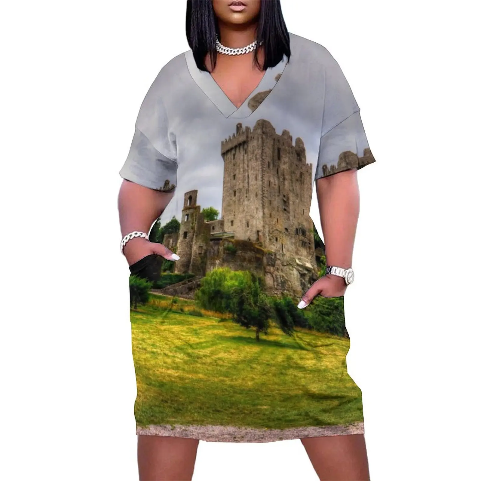 

Blarney Castle and Grounds Loose Pocket Dress Women's summer dress women long dresses