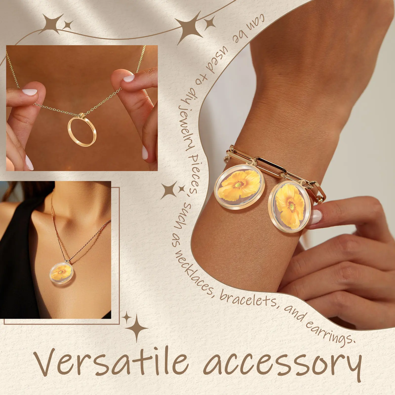 

10Pcs Stainless Steel Round Open Back Bezel Frames Hollow Frame Pendants for Resin Casting DIY Jewelry Making Craft Supplies