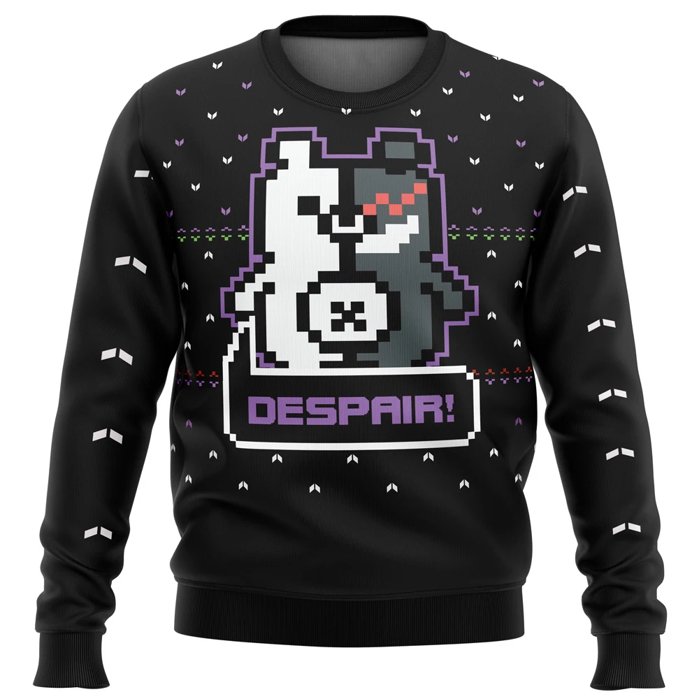 Game Danganronpa Monokuma Sweatshirt Naegi Makoto Pullover Cosplay Jacket Women Man Shirt Warm Clothes Streetwear Costumes Top