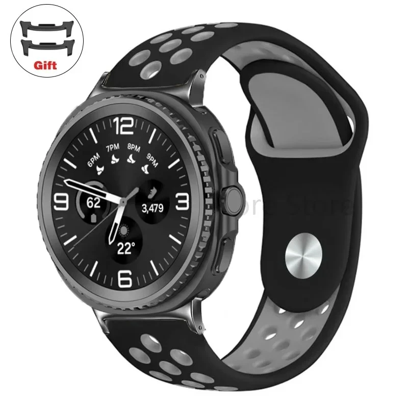

Спортивные ремешки для Samsung Galaxy Watch 8, 40 мм/44 мм, силиконовый дышащий браслет Galaxy Watch 8, классические аксессуары