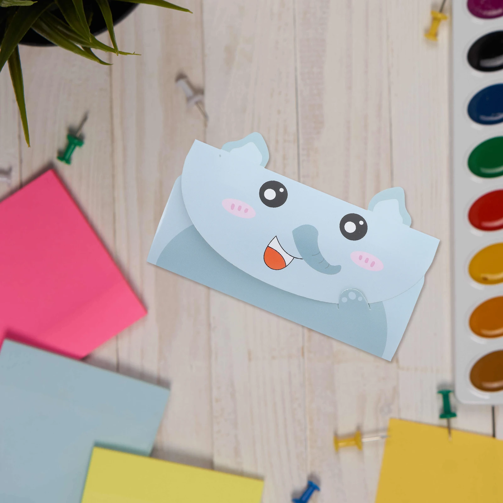 

20pcs Blank Greeting Envelopes Cute Animal Cartoon Note Kids Birthday Wedding Baby Shower Thank You Funny Message Cards