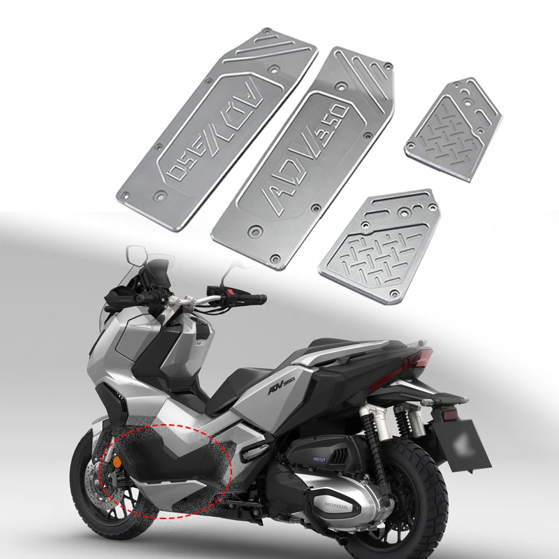 

ADV350 CNC Aluminum Footrest Foot Pads Pedal Plate Pedal Pad Fit For HONDA ADV 350 2020 2021 2022 2023 Motorcycle Accessories