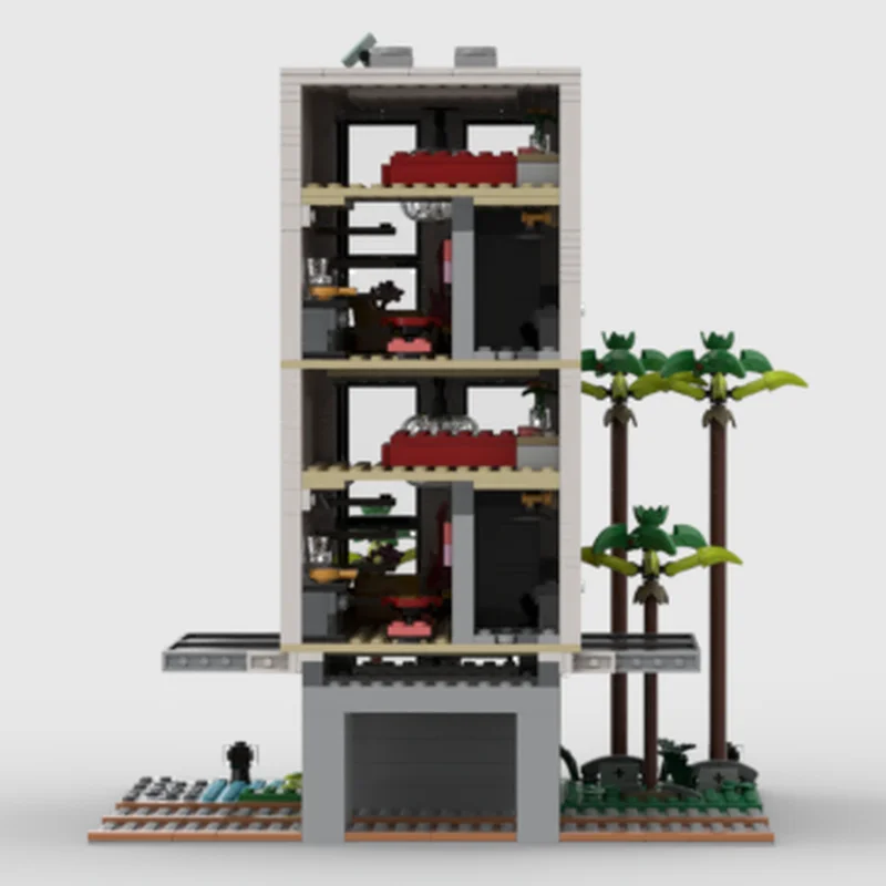 مدينة شارع عرض نموذج Moc قوالب بناء وحدات بناء نموذج التكنولوجيا كتل عيد الميلاد لتقوم بها بنفسك لعبة هدايا البناء #4