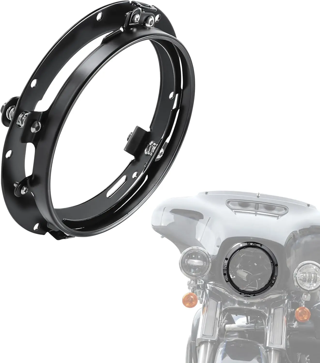 

7-дюймовый круглый монтажный кронштейн для фар для Harley, монтажный кронштейн для крепления налобного фонаря для Street Glide Road King Electra