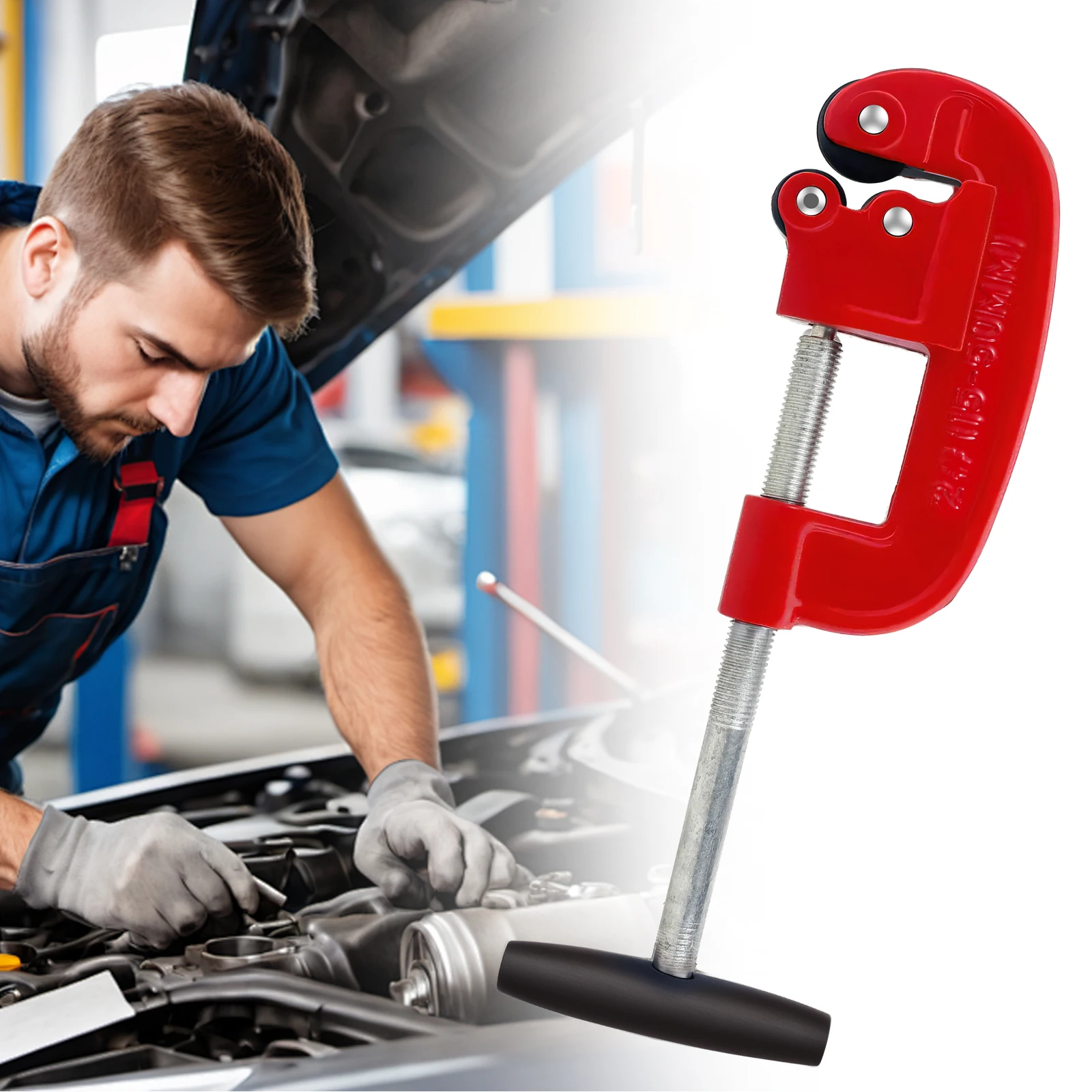 

Pipe Cutter Tool Carbon Steel Tubing Cutter 1/8" to 1-1/8" Stainless Steel Aluminum Copper Vinyl Brass Pipes Tube Cutter Scissor