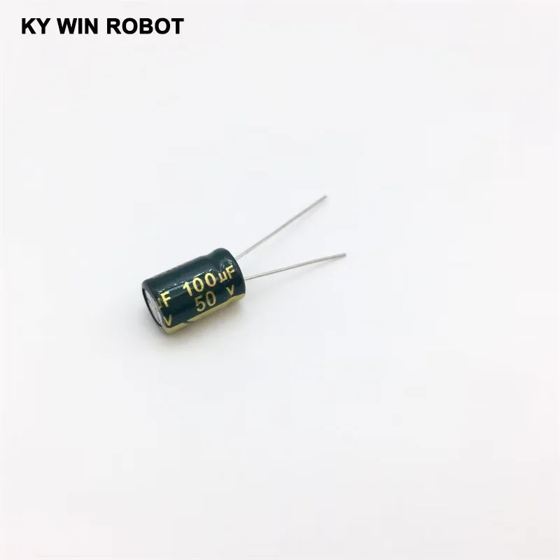 

50pcs Aluminum electrolytic capacitor 100uF 50V 8*12 Electrolytic capacitor