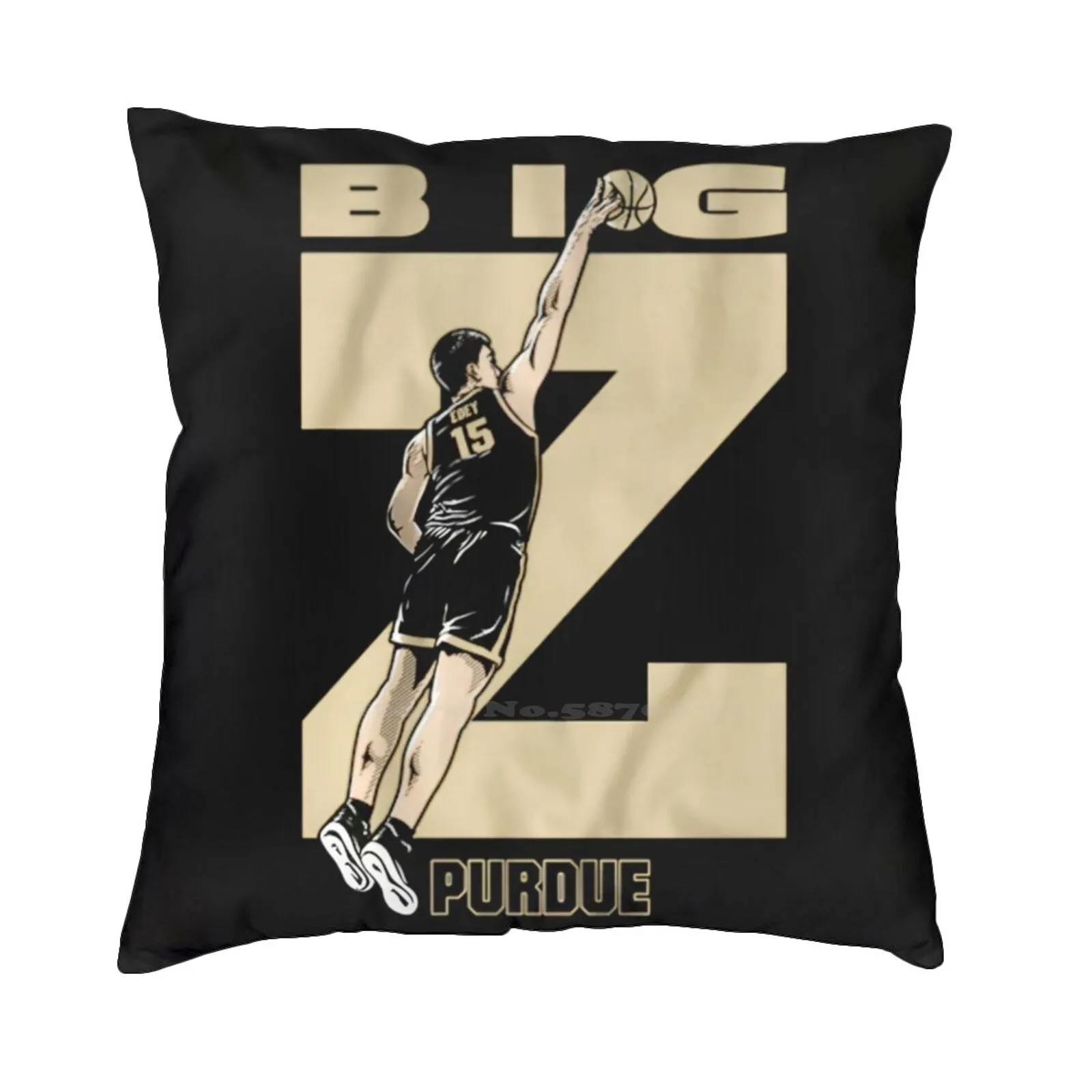 

Футболка Zach Edey Big Z, хлопковая футболка Purdue Basketball Braden Smith Lance Jones Purdue Boilermakers Basketball Zach Edey Design