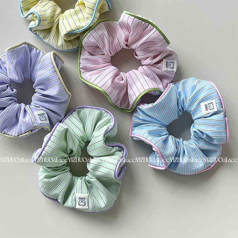 Scrunchies carini stile moda coreana per ragazze colori caramella cravatte per capelli per acconciatura panino accessori per capelli per le donne