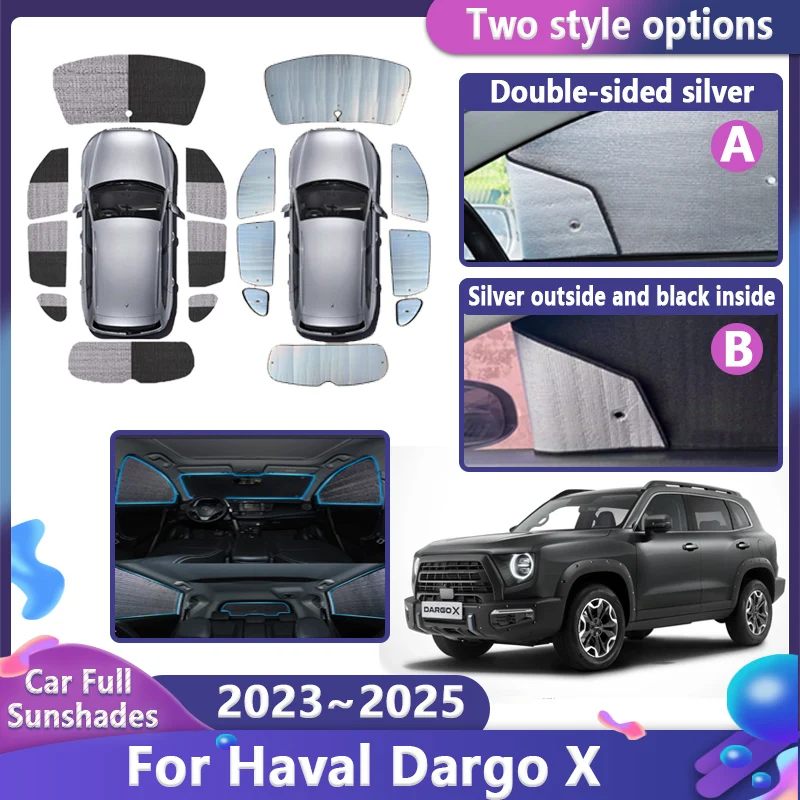 

Car Sunshade For Haval H7 2025 Big Dog MK2 H-Dog Dargo X 2023 2024 Full Sun Visor Protection Windshield Cover Auto Accessories