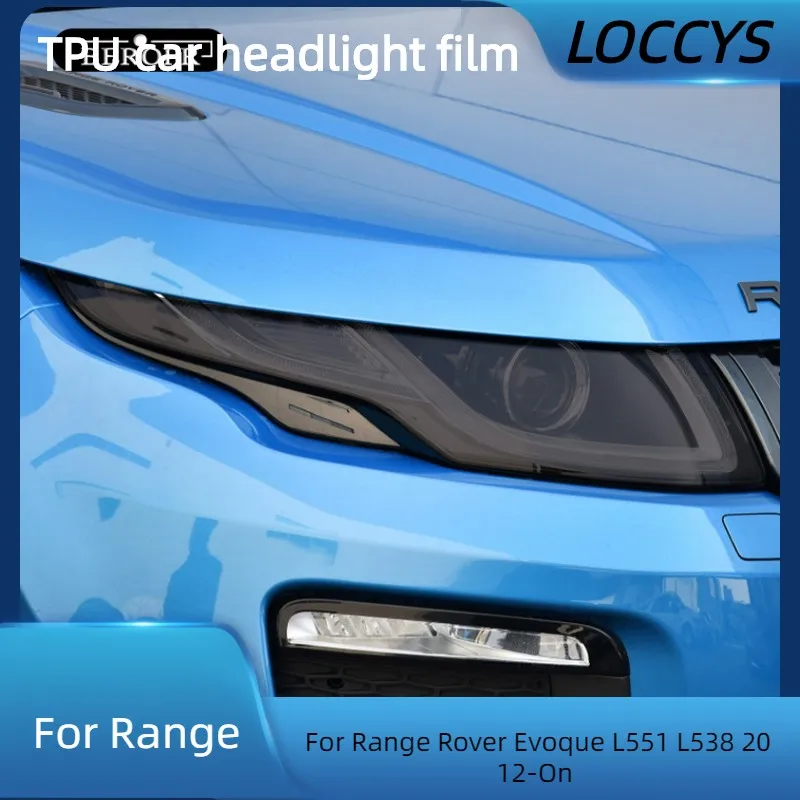 

For Range Rover Evoque L551 L538 2012-On Car Headlight Tint Black Protective Film Transparent TPU Sticker Accessories