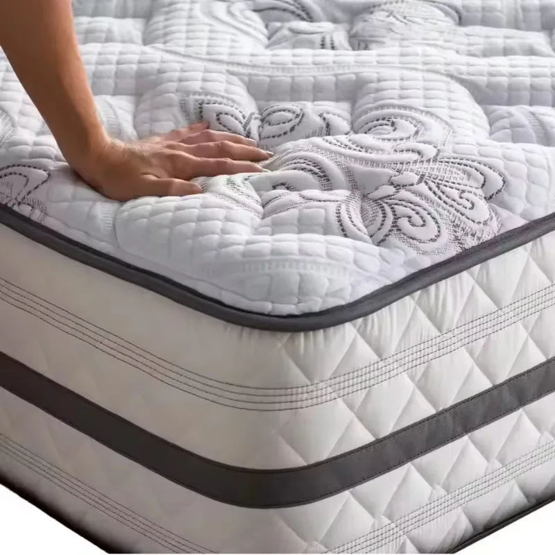 High Quality Orthopedic Double Size Compressed Pocket Spring Memory Foam Mattresses Modern Latex Foam Comfort Bed for Hotels