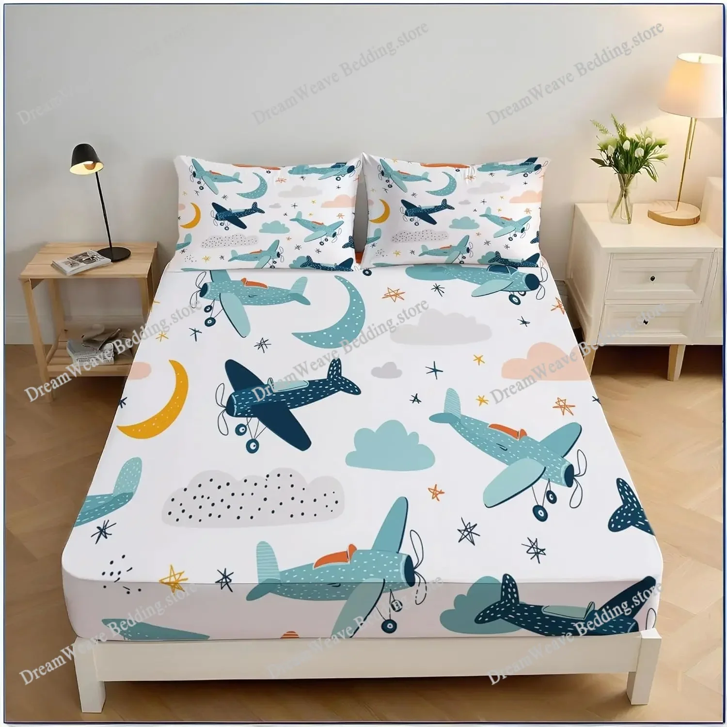 Airplane Bedding Set Boys ,Airplane Bedding Set Queen Size Warped Space Theme Twin Comforter Cover