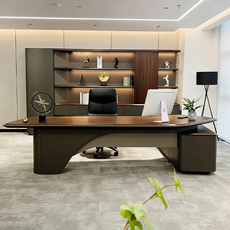 

Nordic Style Unique Office Desk Classic Upgrades Luxury Black Computer Desks Modern Storage Mesa Escritorio Work Station Table