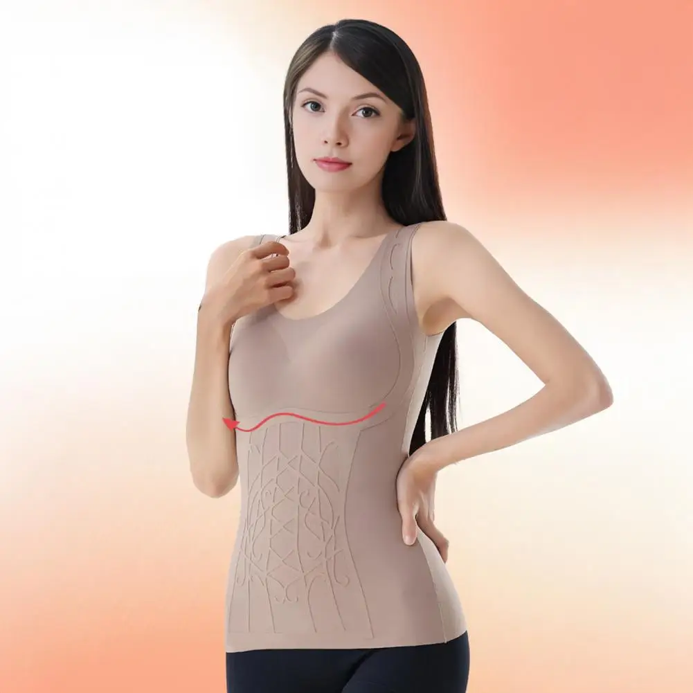 

Breathable Vest Elastic Thermal Tank Top Women's Sleeveless Thermal Tank Top Fleece-lined Base Layer for Cold Weather for Extra
