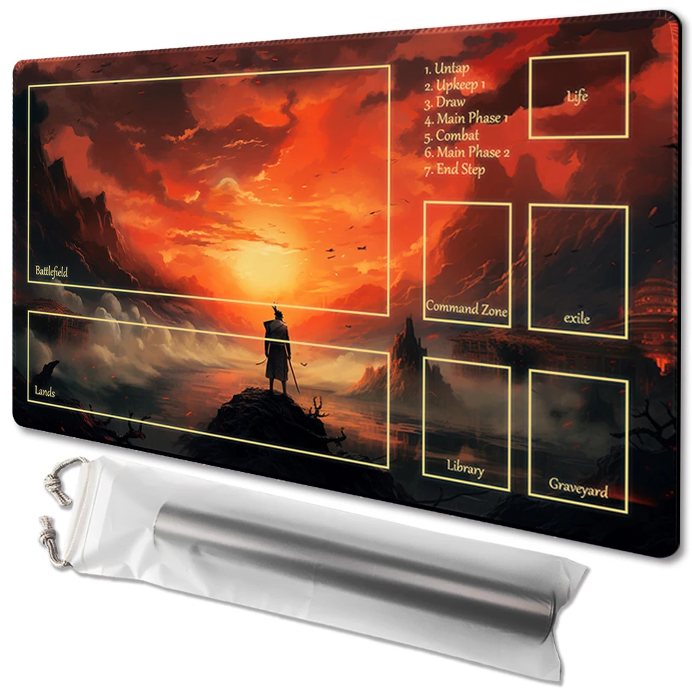 

sunset- Board Game TCG Playmat Table Mat Game Size 60X35 CM Mousepad Compatible for MTG CCG