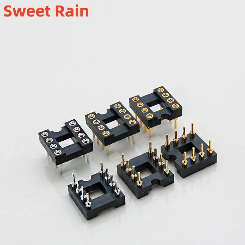 

5 шт. 8P аудио операционный усилитель позолоченные разъемы для микросхем адаптер DIP8 8-контактный разъем DIP разъем