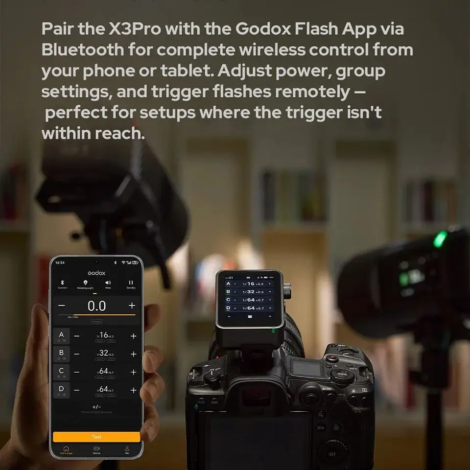 Godox X3pro-C/N/S/F Wireless Flash Trigger TTL HSS with OLED Touch Screen Transmitter Quick Charge for Sony Canon Fujifilm Nicon